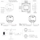 Sienas rotācijas TRIAC gaismas regulators TS-K(WZ), Zigbee, Tuya, melns