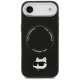 Karl Lagerfeld Choupette Pin MagSafe vāciņš iPhone Air Melns