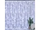 Iekštelpu gaismas aizkars 300 LED ar tālvadības pulti, vēsā baltā, 3x2.9m