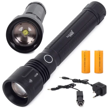Bailong P58 taktiskais LED lukturis CREE XHP50 ar tālummaiņu