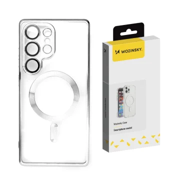 Wozinsky Electroplated MagSafe vāciņš priekš Samsung Galaxy S25+, sudraba