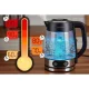 Berdsen Bd-715 stikla elektriskā tējkanna ar temperatūras regulēšanu, 1.8L