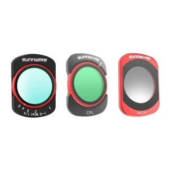 Sunnylife filtru komplekts Osmo Pocket 4 / Pocket 3 kamerām: VND2-32, CPL, MCUV, Black Mist 1/4