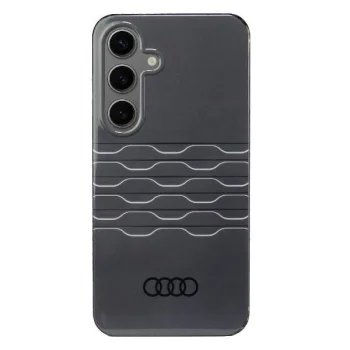 Audi IML Geometric Pattern vāciņš Samsung Galaxy S24 S921, melns (AU-IMLS24-A6)