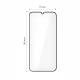 Aizsargstikls Tech-Protect Glass Fit+ Xiaomi Poco M7, 2 gab., melns