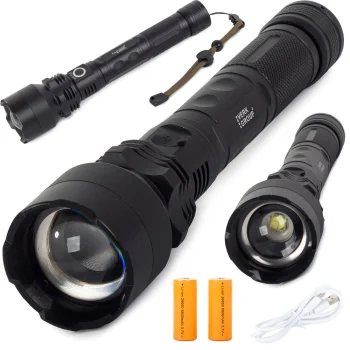 Bailong BL-P59-2-P50 taktiskais LED lukturis CREE XHP50 Zoom USB