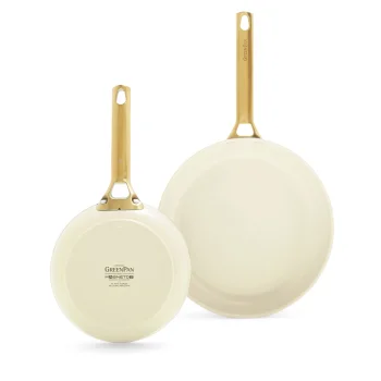 GreenPan Padova Reserve pannu komplekts 20 un 26 cm, 2 gab., krēmkrāsā