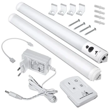 Maclean MCE245 LED zem skapīša lampa, 2 moduļi ar pulti