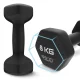 4Fizjo Classic čuguna hanteles 2 x 8 kg, melnas