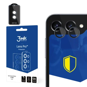 3mk Lens Protection Pro kameras aizsargstikls Samsung Galaxy Z Flip 5, Melns