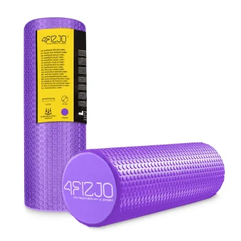 Masāžas rullis ar izciļņiem 4FIZJO CARE+ 45 cm, violets