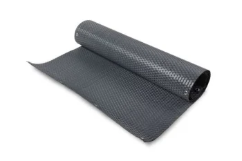 Dekoratīvais aizsargsiets MIKKO RATTAN MK03 ar gredzeniem, 1 x 20 m, grafīta pelēks