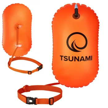 4Fizjo TSUNAMI piepūšamā peldēšanas drošības boja, oranža