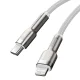 USB-C uz Lightning kabelis Baseus Cafule 20W 1m Balts