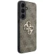 Vāciņš Guess Leather 4G Metal Logo, Samsung Galaxy S26 FE, brūns