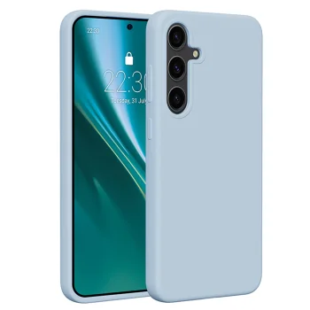 Etteri Silicone Case vāciņš Samsung Galaxy S24 Plus, gaiši zils