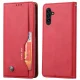 Samsung Galaxy A34 (SM-A346) PU Leather Wallet Book Case Cover, Red | Telefona Vāciņš Maciņš Apvalks Grāmatiņa