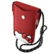 Hello Kitty Leather Hiding Kitty Cord somiņa, sarkana