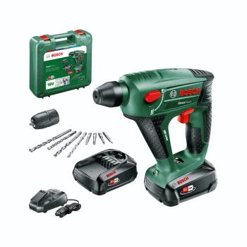 Bosch Uneo Maxx akumulatora perforators 18 V, 2x 2.5 Ah