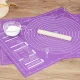 Virtuves Silikona Paklājiņš Mīklas Rullēšanai un Cepšanai, 60x45cm, Violets | Non-slip Silicone Pastry Baking...