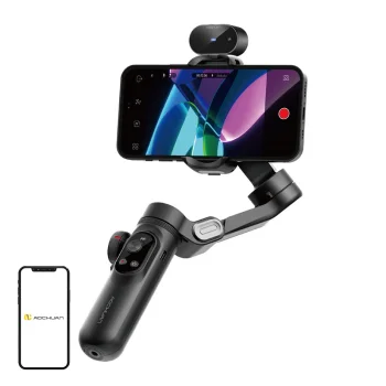 Aochuan Smart X Pro 3 asu stabilizators ar AI sensoru, melns