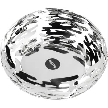 Alessi Barknest apaļš nerūsējošā tērauda grozs bļoda BM02, sudraba, 21 cm