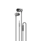 Dudao X10PRO ieausu austiņas, vadu, 3.5mm mini jack, melnas