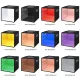 Puluz Portatīvā Studija Priekšmetu Bildēšanai Gaismas Kaste LED 25cm ar Foniem | Photo Studio Light Box LED