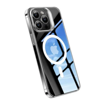 Torras vāciņš UPRO Lstand Clear-Mag priekš iPhone 15, caurspīdīgs