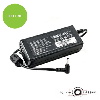 Extra Digital barošanas bloks Asus klēpjdatoriem (45W, 19V, 2.37A, 3.1x1.1mm)