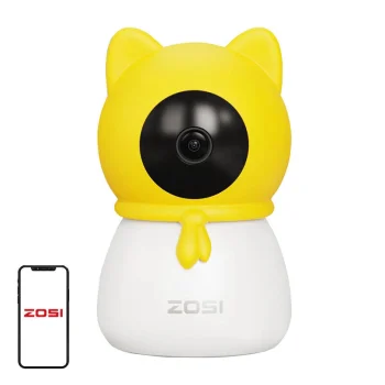 Viedā elektroniskā aukle ZOSI C516 2.5K HD 355°