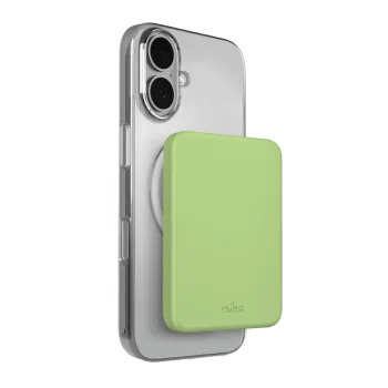 Puro Slim Power Mag ārējais akumulators 4200mAh MagSafe USB-C, zaļš