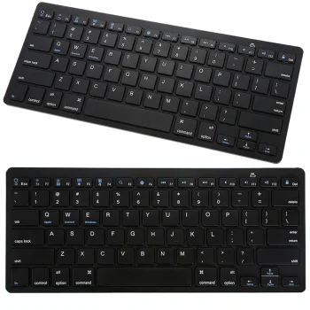 Bezvadu Bluetooth tastatūra PC / iPad / Mac, melna