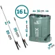 Plonos Pl-602 akumulatora mugursomas smidzinātājs 16L, 12V 8Ah