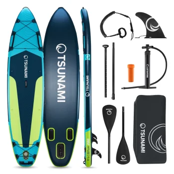 Piepūšamais SUP dēlis TSUNAMI PRO 350 cm T14 ar piederumiem