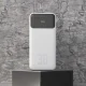 Dudao K15Max 30000mAh 22.5W Ārējais akumulators ar USB-C un Lightning kabeļiem, Balts