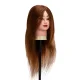 Gabbiano WZ1 frizieru mācību galva ar dabīgiem matiem, 42 cm, 4H
