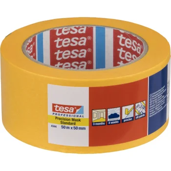 Tesa krāsotāju līmlente Stand.Prec. 50 m x 50 mm, 04344, dzeltena