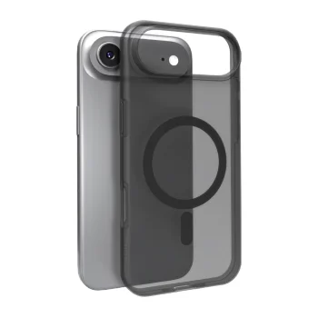 Silikona vāciņš Puro Daylight iPhone 17 Air ar MagSafe, caurspīdīgi melns