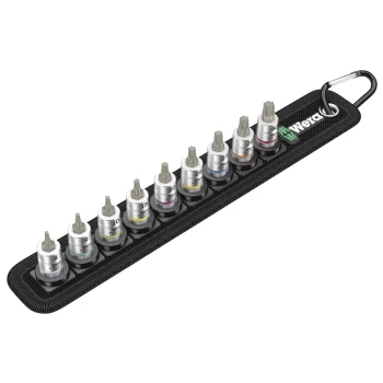 Torx muciņu uzgaļu komplekts Wera Belt A 3 TORX HF Zyklop 1/4", 9 gab.