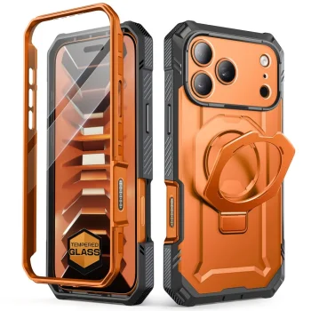 Supcase Grip Pro Mag MagSafe vāciņš priekš iPhone 18 Pro / 17 Pro, oranžs