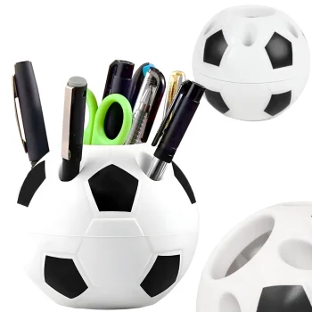 Galda organizators futbola bumbas formā, 9 cm, melns