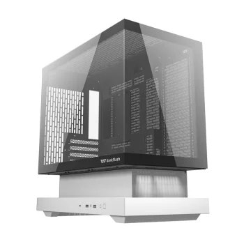 Darkflash F1 datora korpuss ar 6 ARGB ventilatoriem, balts
