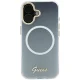 Guess IML Gradient Script Metal MagSafe vāciņš iPhone 17 - balts