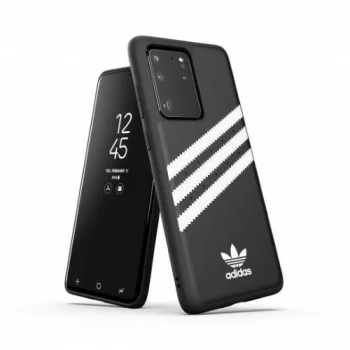 Telefona vāciņš Adidas OR Molded Case Samsung Galaxy S20 Ultra melnā un baltā krāsā