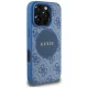 Guess 4G Circle Classic Logo MagSafe vāciņš iPhone 16 Pro, zils