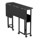 Maclean MC-126 L/B saliekams L-veida galds, 100x73cm, melns