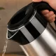 Elektriskā tējkanna 2.5L 1500W, nerūsējošais tērauds, melna/sudraba