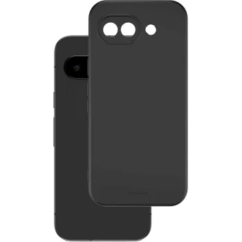 Google Pixel 10a Matt Silicone Color Case Cover, Black | Silikona Vāciņš Maciņš Apvalks Bampers