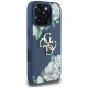 Guess Grained Roses Big 4G Logo vāciņš iPhone 16 Pro Max 6.9\", zils
